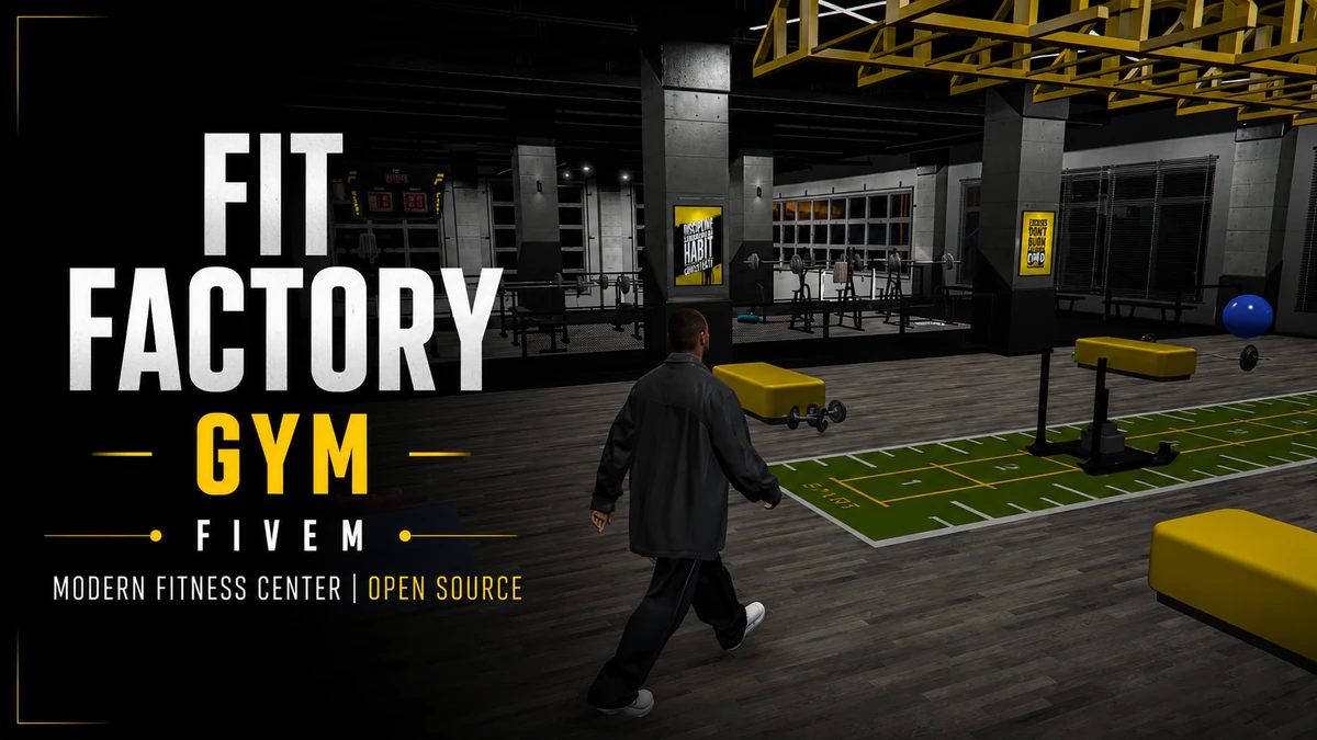 Fit Factory Gym MLO FiveM | Modern Fitness Center | Open Source